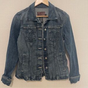 Calvin Klein denim fitted jacket/blazer. Size: medium